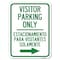 Signmission Bilingual Reserved Parking Visitor Parking Only Estacionamiento Para Visitantes, A-1824-24302 A-1824-24302 - alternate 1